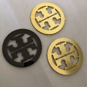 Tory Burch Logo Hardware large round set of 3